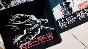 Paket Kaos Samurai Jepang 100Ribu dapat 6pcs