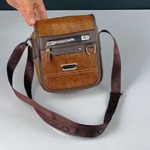Tas Selempang Pria Kulit PU Leather Merk Polo Amstar 100 % Real Picture