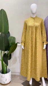 DRESS GAMIS MODE TERBARU BAHAN SANTORINI ASLI BY DIANA 100%ASLI REAL