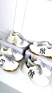 Sepatu MLB Sneaker pria dan wanita Yankee Big ball