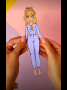 Paper Doll Summer Wardrobe Dress up Doll Book/Mainan kertas patung /Mainan kanak_kanak/Kertas patung/Education/Busy Book/纸娃娃夏季衣橱换装安静书