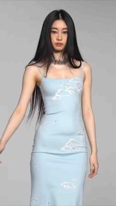 พรีออเดอร์ NAW Blue Sky Maxi Dress