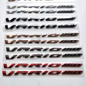 Combo tem chữ nổi Vario160 nhiều màu sắc trang trí xe máy
