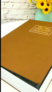 Kotak Brankas Brangkas Berangkas Mini Kotak Penyimpanan Penyimpan Rahasia Buku Kamus Dictionary HP Uang Duit Emas Perhiasan Security Safety Safe Deposit Box Dictionary Box Hidden Storage Ukuran Size S M Kecil Sedang Medium Key Kunci Kode Password Lock A
