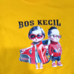 SETELAN BAJU ANAK MOTIF BOS KECIL UNTUK USIA 1-10 TAHUN