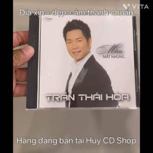 Đĩa CD Trần Thái Hoà Màu mắt nhung Nhạc vàng trữ tình Bolero Đĩa lòng Trắng Chất Lượng cao Âm Thanh chuẩn HUY CD SHOP