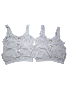 3pcs/6pcs Girls Training Bras Bundle 👧 | Premium High Quality Cotton Soft Cup Bras with Front Buttons Sizes 8-9 / 10-12 / 13-15 Years | Comfy Everyday Support