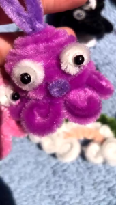 Gantungan Tas Ubur Ubur | Kawat Bulu | Souvenir Keychain Lucu