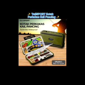TaffSPORT Kotak Perkakas Kail Pancing Tackle Box Waterproof L - DY029