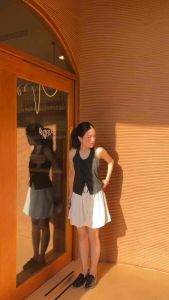 พร้อมส่ง bowvy top เสื้อคล้องคอ แต่งโบว์หน้า ผ้าหนายืดเด้ง สวยหรู