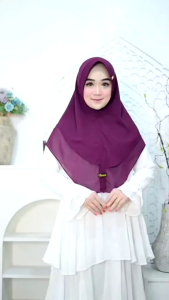 Hijab Ananda 2 layer ceruty babydoll XL
