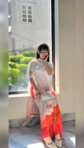 mẫu cách tân cao cấp xuân 2025 lụa vân