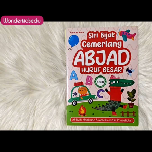 Buku Latihan Siri Bijak Cemerlang Abjad Nombor Jawi Buku Aktiviti Kanak Kanak Menulis dan Membaca