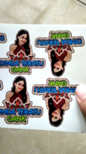 STIKER DINDA TERATU ISI 10 PCS BAHAN VYNIL(ANTI AIR)