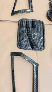 Paket Lengkap Ertiga 2018-2027: Garnish Lampu Depan & Belakang, Outer Handle & Tank Cover Carbon Glossy