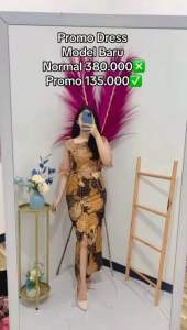 Dress Batik Melitha / Dress batik/ Dress pesta / dress natal / dress wisuda/ kebaya wisuda