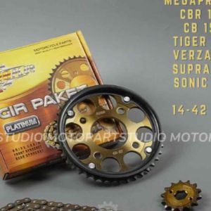 GEAR GIR SET GIR PAKET MEGAPRO NEW CB150R CBR150R VERZA TIGER REVO SUPRA GTR SONIC 150R 128PLUS