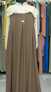 Alexa dress cringkle mix embos premium(free bros)dress kondangan muat bb 40-80kg