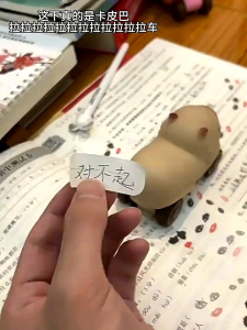 Capybara decompression pulling car creative sand wheel car toy capibala truck cute moving car