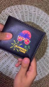 Amt Cloths Dompet Pria Summer Time Pu Leather Miniso Short Wallet