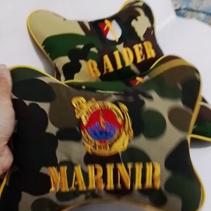 Bantal loreng marinir kko TNI mobil  assesories malvinas gilbert army store
