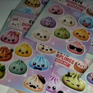 10packs squishy dumpling sticker
