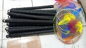 SEROKAN IKAN KECIL GAGANG PANJANG BAHAN NILON GAGANG KARET