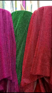 bahan tille mil Korea antik Glitter cod