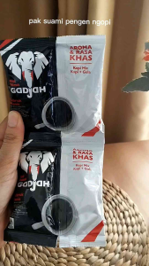 Kopi Tubruk Gadjah + gula(terpisah) renteng isi 10 sachet