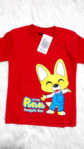 KFS 95 Atasan Baju Kaos Anak Eddy Pororo Lucu Couple Adik Kaka Baby&Kids 6 Bulan Sampai 10 Tahun