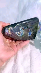 【现货】拉长石原石摆件|护身转化 × 提升气场 × 吸引好运 ✨ Labradorite Raw Display|Protection • Transformation • Aura Enhancement
