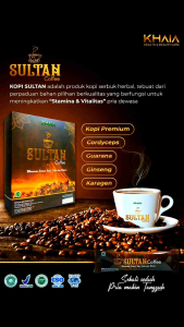 SULTAN COFFEE 1 BOX ISI 10 SACHET ORIGINAL KHAIA