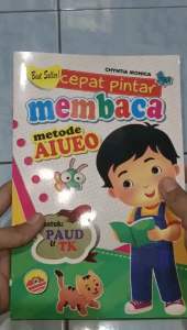 Buku Cepat Pintar Membaca Netode AIUEO Best Seller 32 Halaman (16×24cm)
