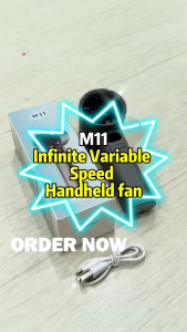 Promotion!Strong Wind Handheld Fan 120 Speed Portable Bladeless Mini Fan Rechargeable Adjustment With Strong Wind Cooler In Summer
