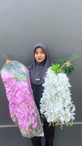 1 Lusin Bunga Wisteria Gantung Artificial