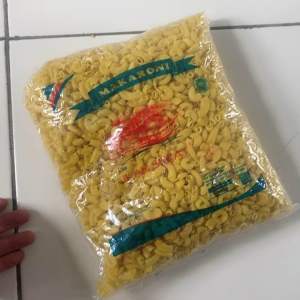 MAKARONI MENTAH / MAKRONI BANTAT KUNING SEPAT KUNING 1KG