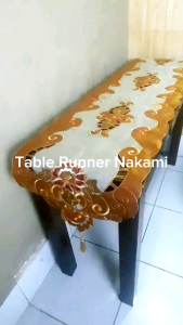 Taplak Meja Panjang Table Runner Organdi Bordir 40x210 cm