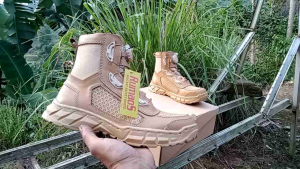 TERBARU-RUM 89 SEPATU BOOTS PRIA PDL MILITER 6 inch krem gurun TALIPUTAR