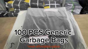 100PCS Trash Bags Garbage Bags (S M L XL XXL) | Cheap Affordable Generic Garbage Bag for Home Kitchen Office