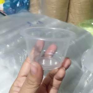 Combo 100 hủ rau câu 100ml + nắp ly hình bông mai ly hoa mai rau câu hoa mai