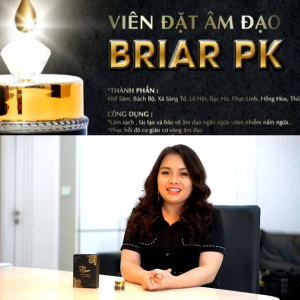 (Che Tên) Viên Đặt Âm Đạo Phụ Khoa BRIAR PK Chính Hãng 100% [10 Viên] - Thảo Mộc Tầm Xuân BRIAR PK