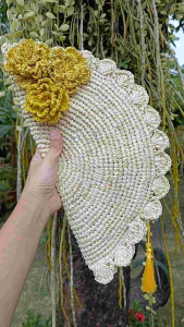 Raffia empanada clutch - Native Bags - Wedding Giveaways