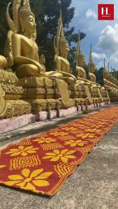 เสื่อวัดลายดอกไม้(92ซม.X10ม.)