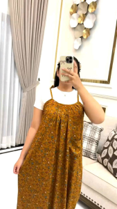 DRESS LILLY PENDEK & DASTER ANNISA MOTIF KEKINIAN