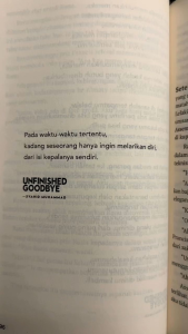 Novel Unfinished Goodbye