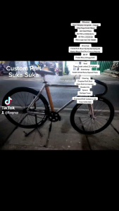 PO CUSTOM FULLBIKE SEPEDA FIXIE 700 RNA R1.9 HITAM
