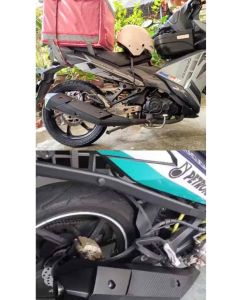 SYM VF3I V1 V2 EXHAUST MUFFLER COVER PROTECTOR