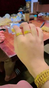 Cincin emas bangkok cop 916 persis ori