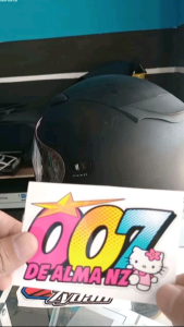 Stiker Nomor Balap Custom Vinyl Printing Cutting