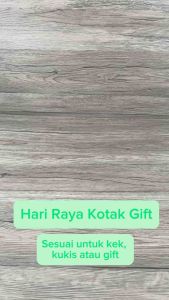 Hari Raya Eid Mubarak Kotak Kek Biskut Box For Gifts Cookies Cakes Party Muslim Door Gift Kukis